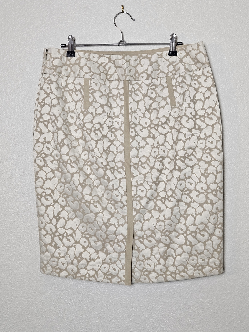The Limited Cream and Taupe Pencil Skirt Size 8 photo 2