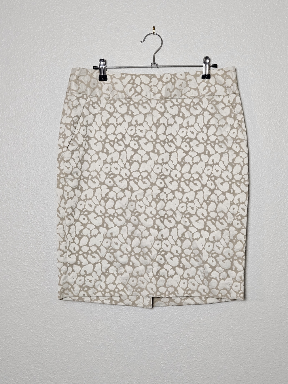 The Limited Cream and Taupe Pencil Skirt Size 8