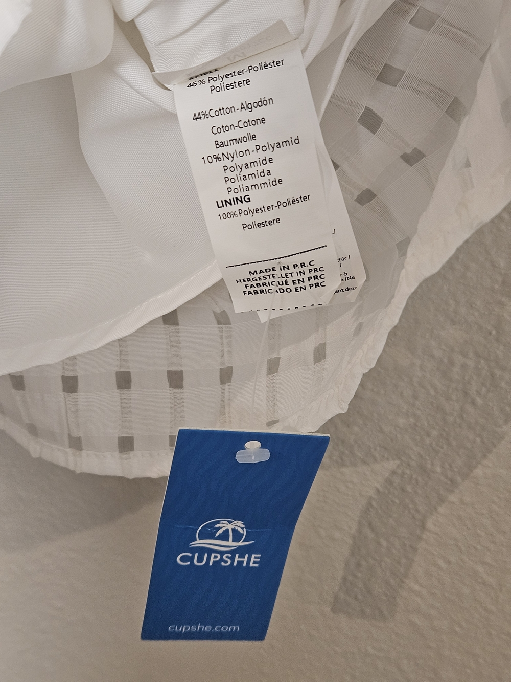 Cupshe White Halter Neck Textured Camisole Size Medium photo 2