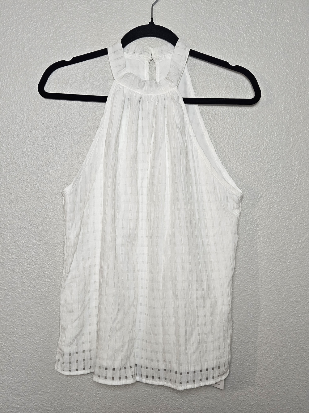 Cupshe White Halter Neck Textured Camisole Size Medium