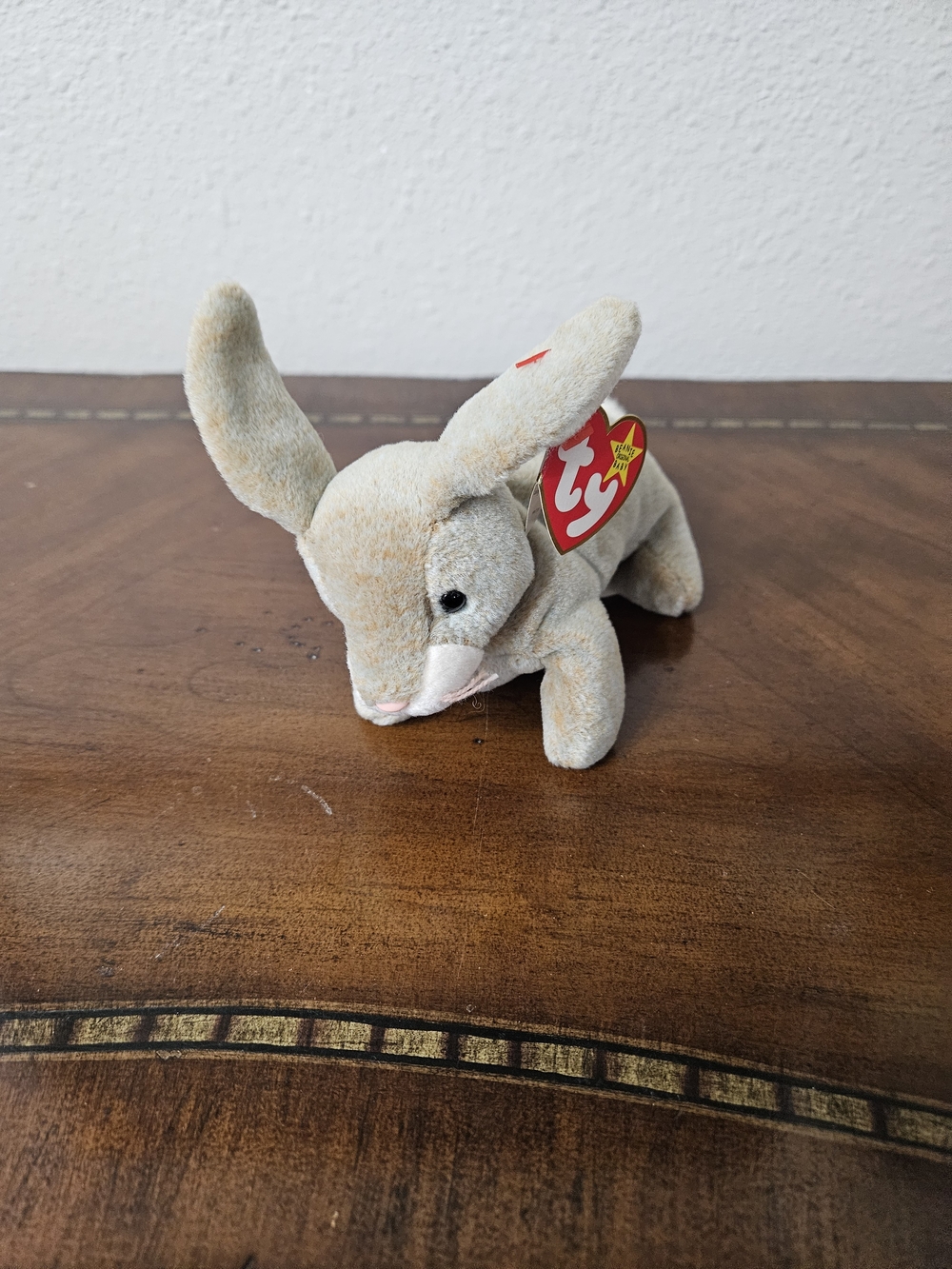 TY Nibbly Beanie Baby Plush - Beige Bunny