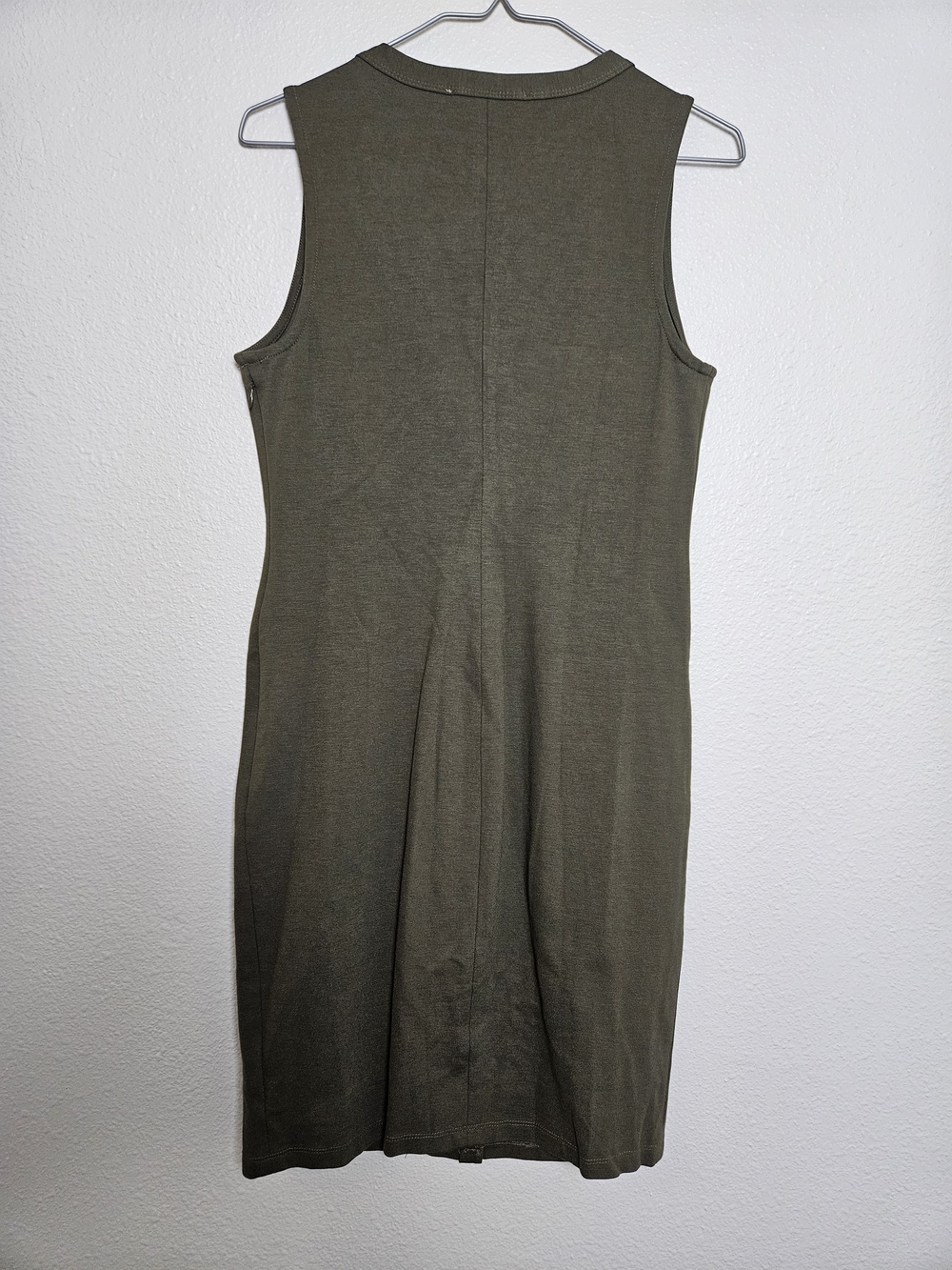 Philosophy Olive Lace-Up V-Neck Midi Dress Size Small photo 3