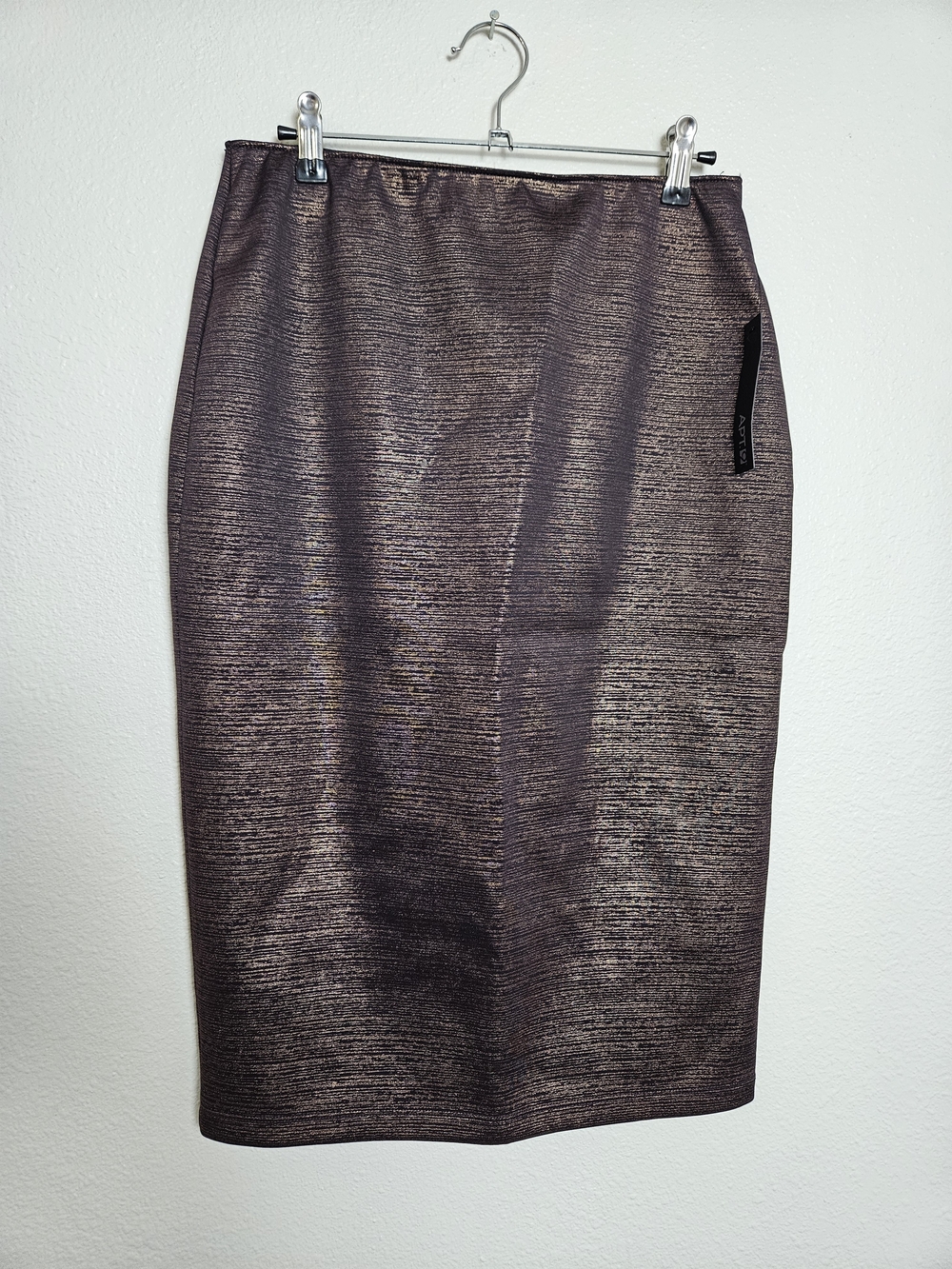 Apt. 9 Metallic Bronze Pencil Skirt Size Medium photo 2