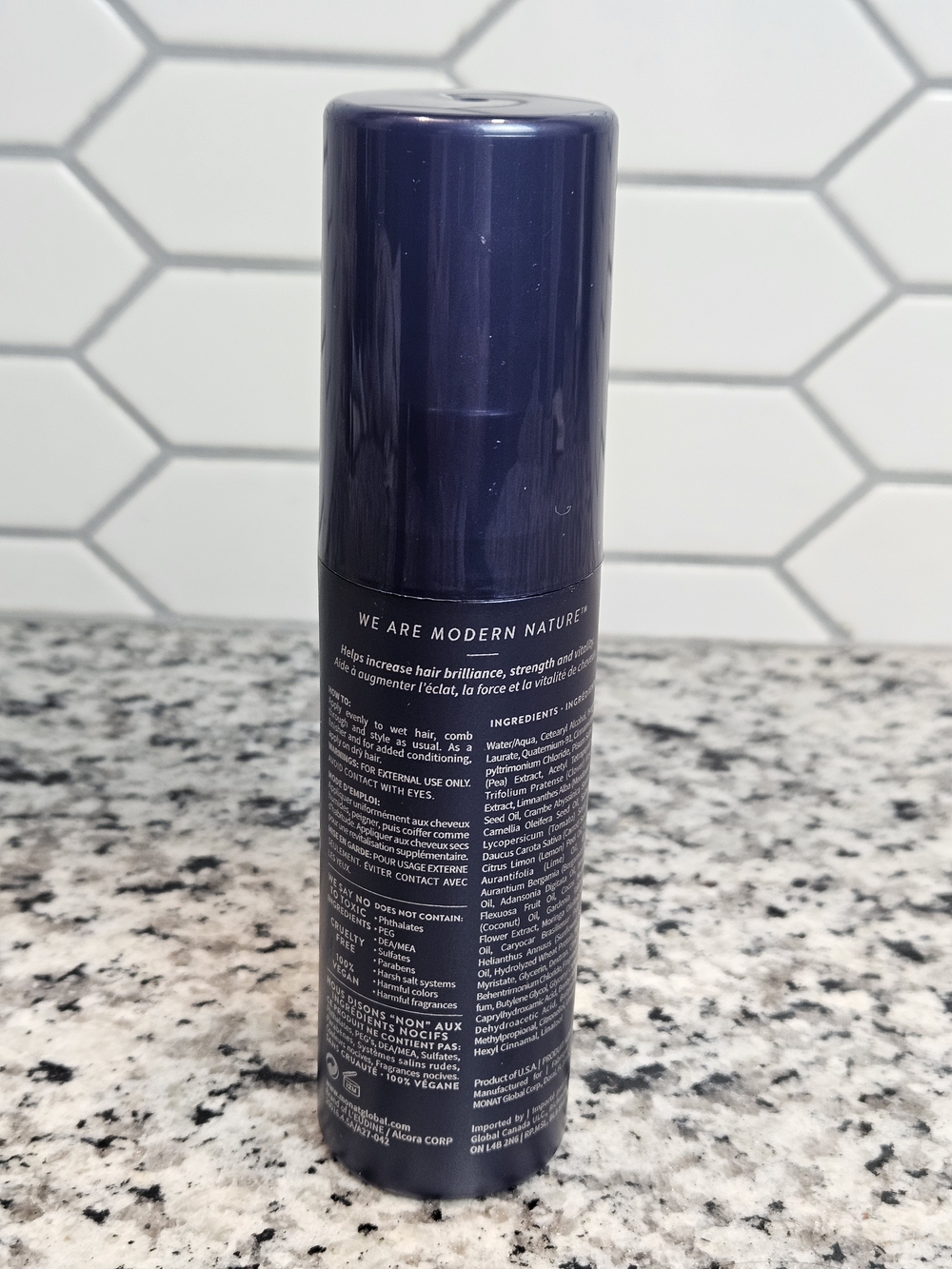 MONAT Restore Leave-In Conditioner - Deep Navy Bottle photo 2