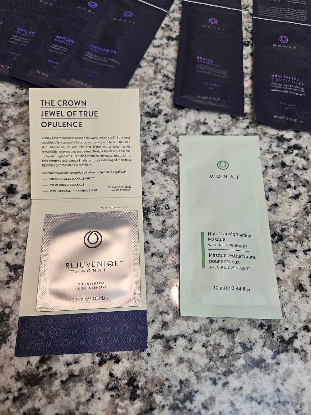 MONAT Hair Treatment Sachet Lot - Sample Packets photo 4