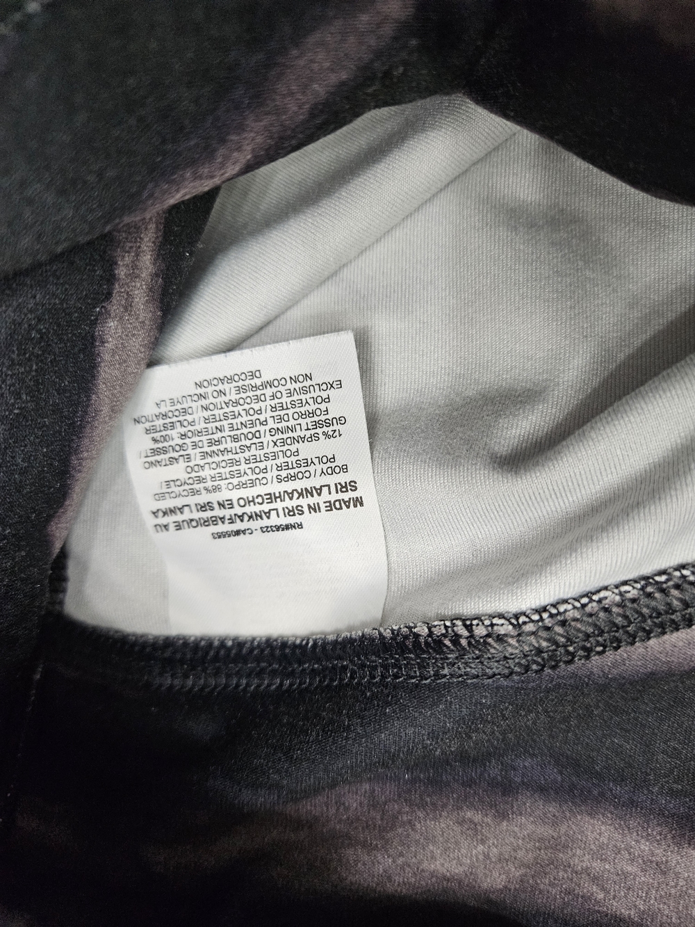 Nike Black & Gray Striped Dri-FIT Leggings photo 5