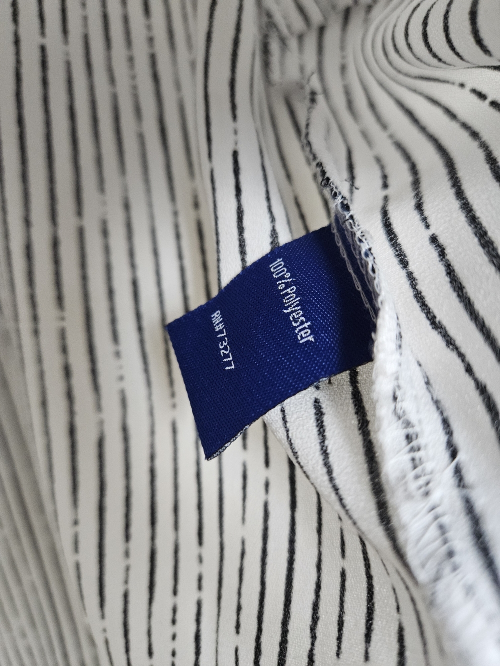 Apt. 9 White and Black Striped Button-Down Top photo 6