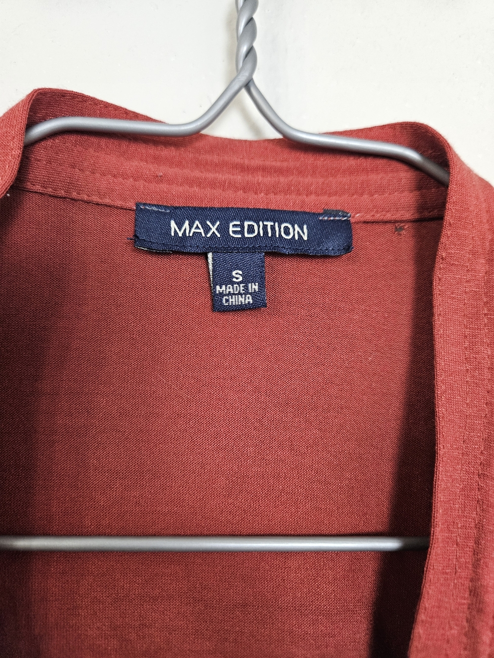 Max Edition Women's Sleeveless Tie-Neck Top - Rust photo 2