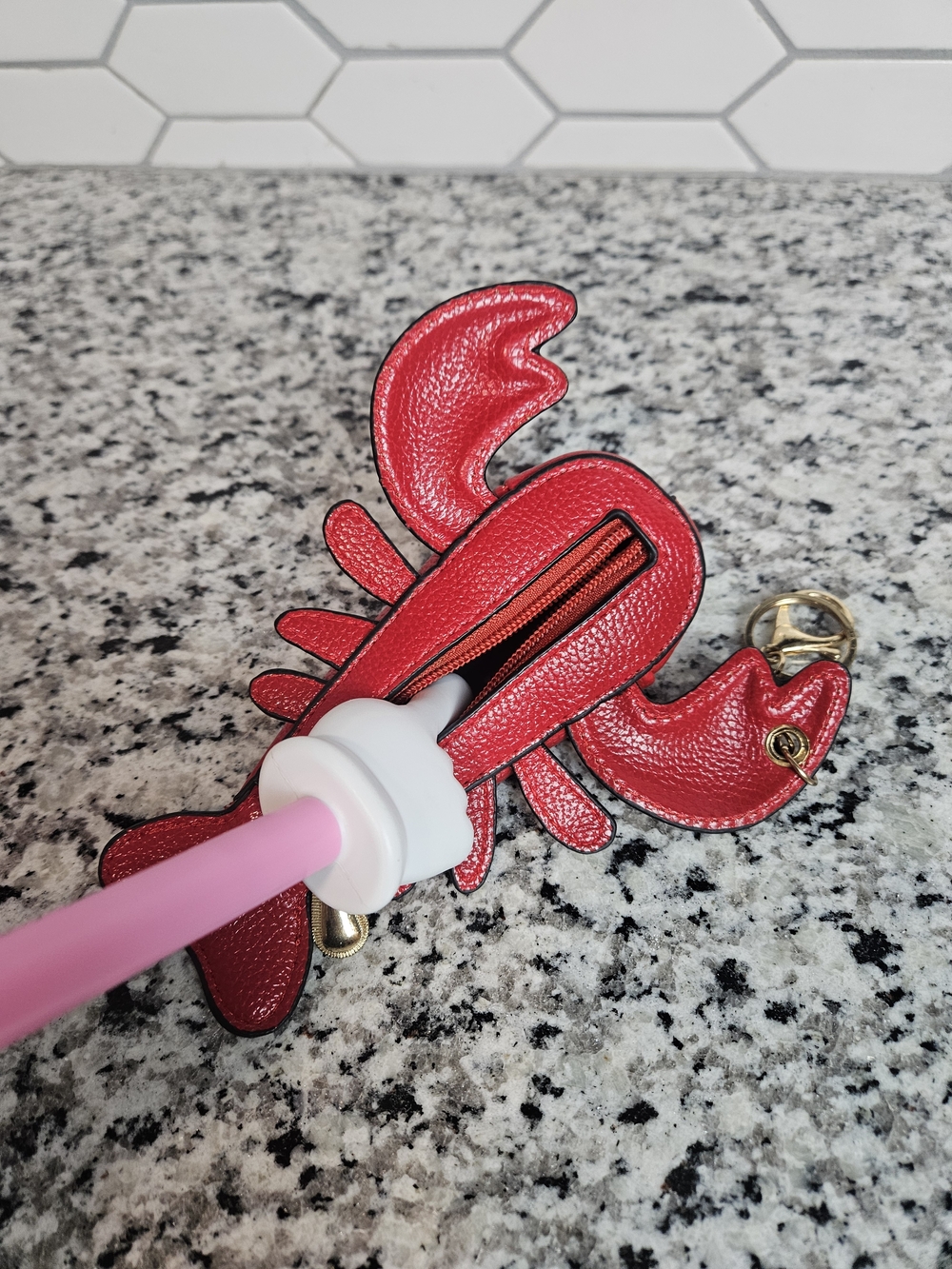 Red Lobster Fish Keychain Accessory photo 6