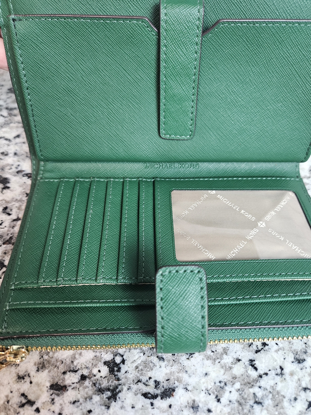 Michael Kors Green Wristlet Wallet photo 4
