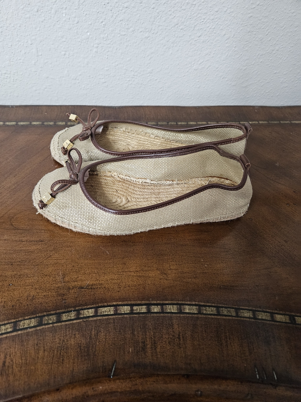 Michael Kors Beige and Brown Ballet Flats photo 3