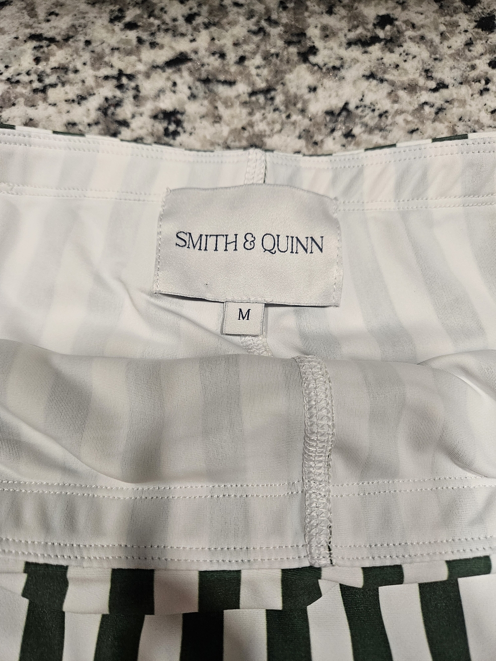 The Ruth - Green and White Boxwood Striped Ruffle Pickleball Skort photo 6