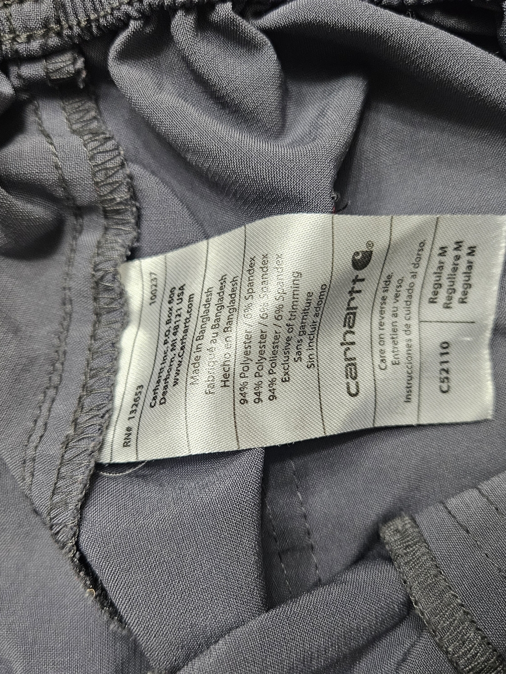 Carhartt Gray Pants with Pink Drawstring Size Medium photo 5
