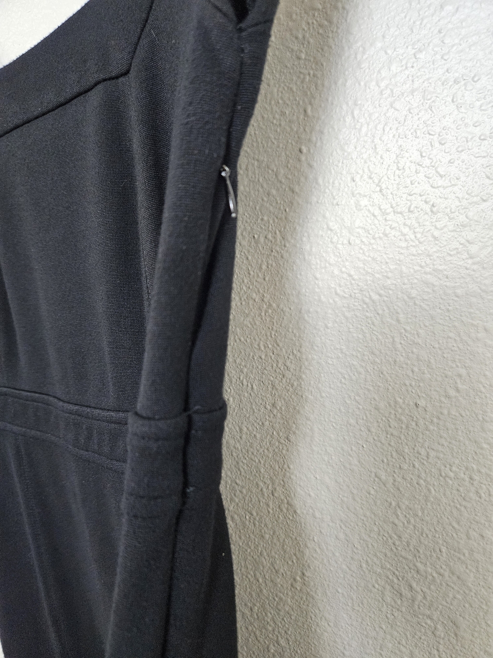 Classic Black Square-Neck Sheath Dress photo 2