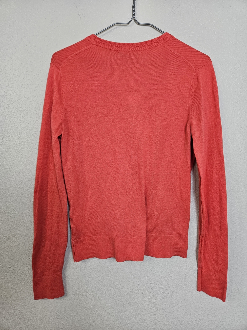 Banana Republic Red Button-Front V-Neck Cardigan photo 3