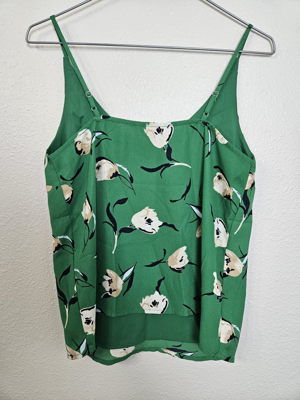 Banana Republic Green Floral Spaghetti Strap Cami photo 3