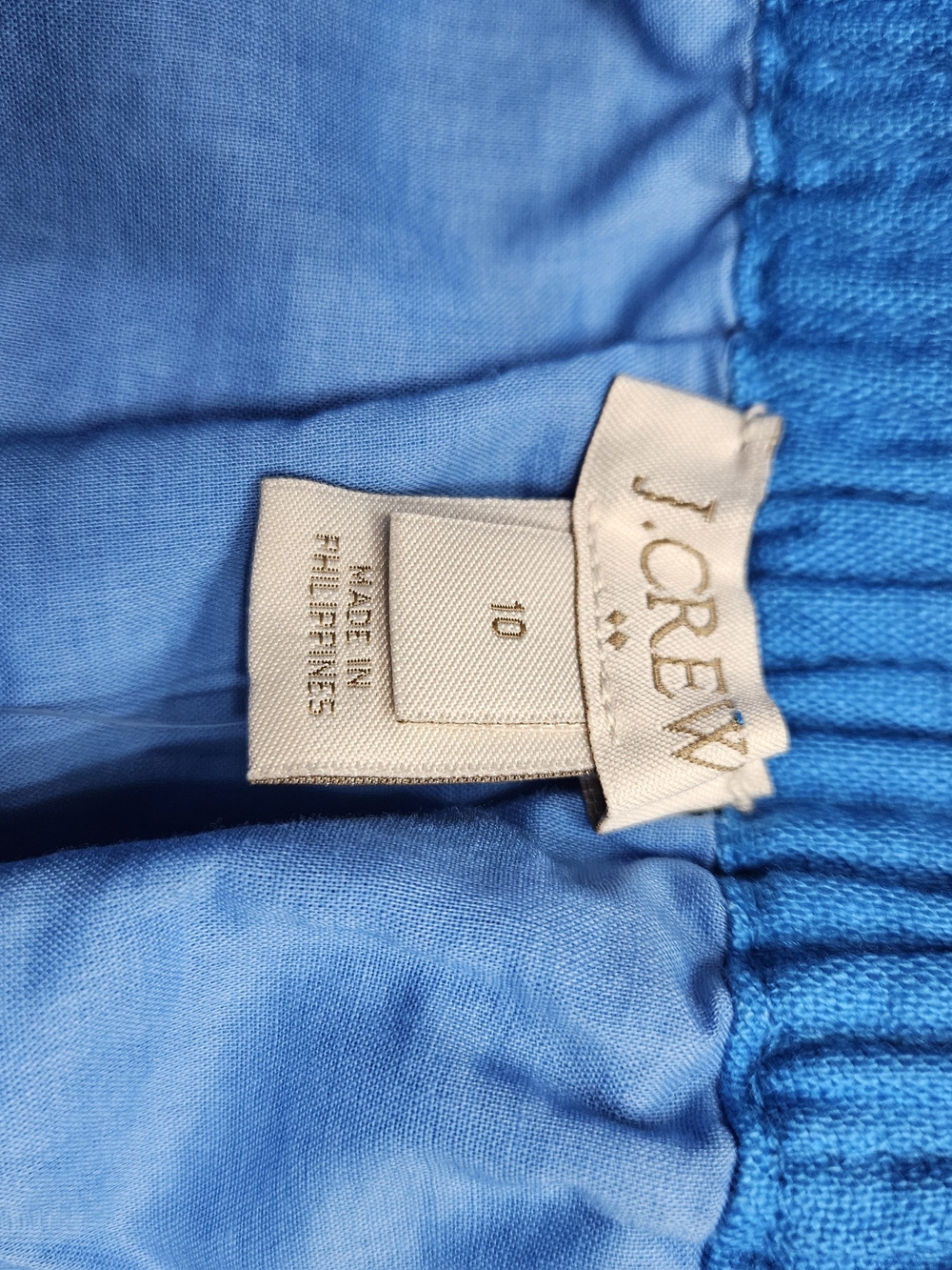 J. Crew Bright Blue Circle Skirt photo 6