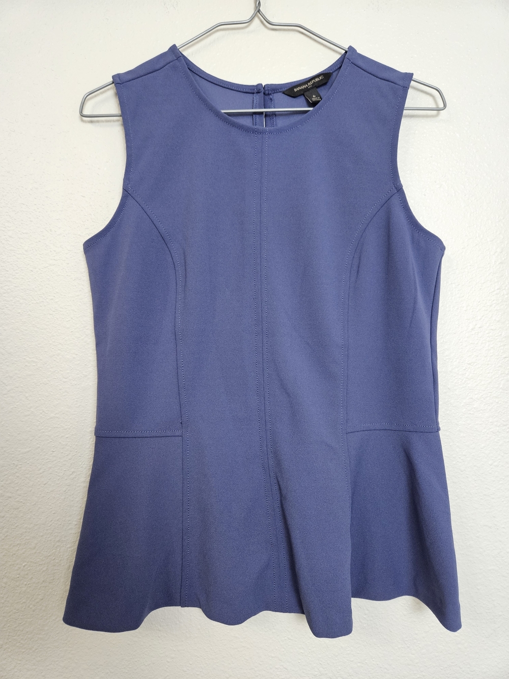 Banana Republic Sleeveless Peplum Top - Periwinkle Blue