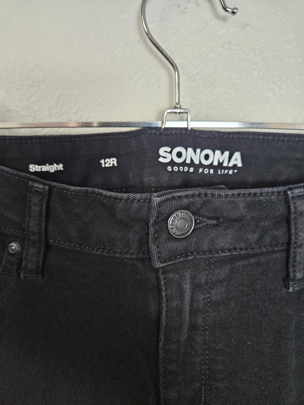 Sonoma Women's Black Straight-Leg Jeans photo 2