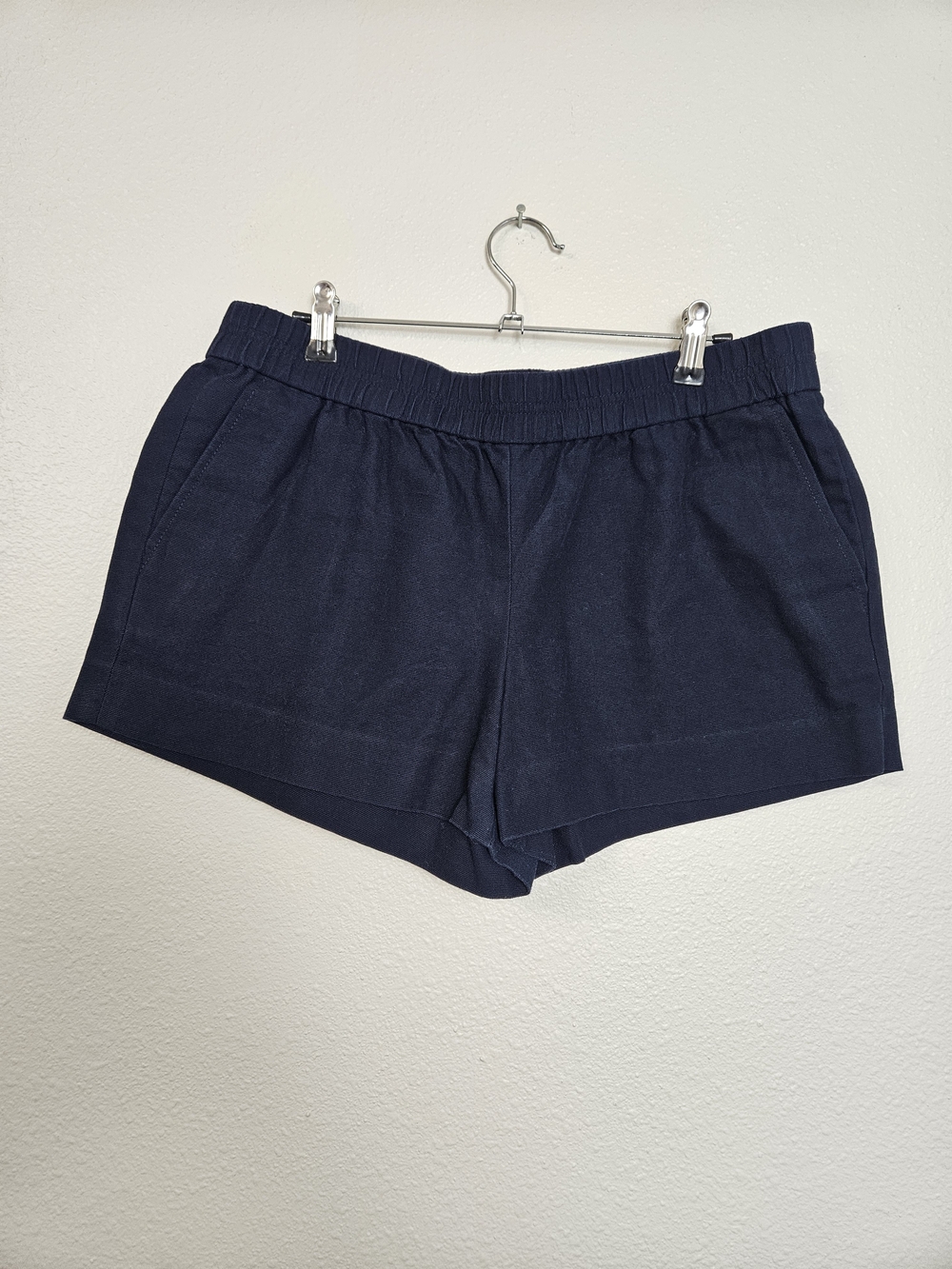 J. Crew Navy Elastic-Waist Women's Shorts