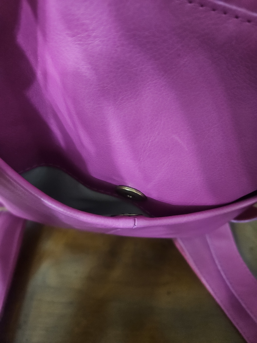 American Leather Co. Pink Leather Cleveland Backpack photo 8