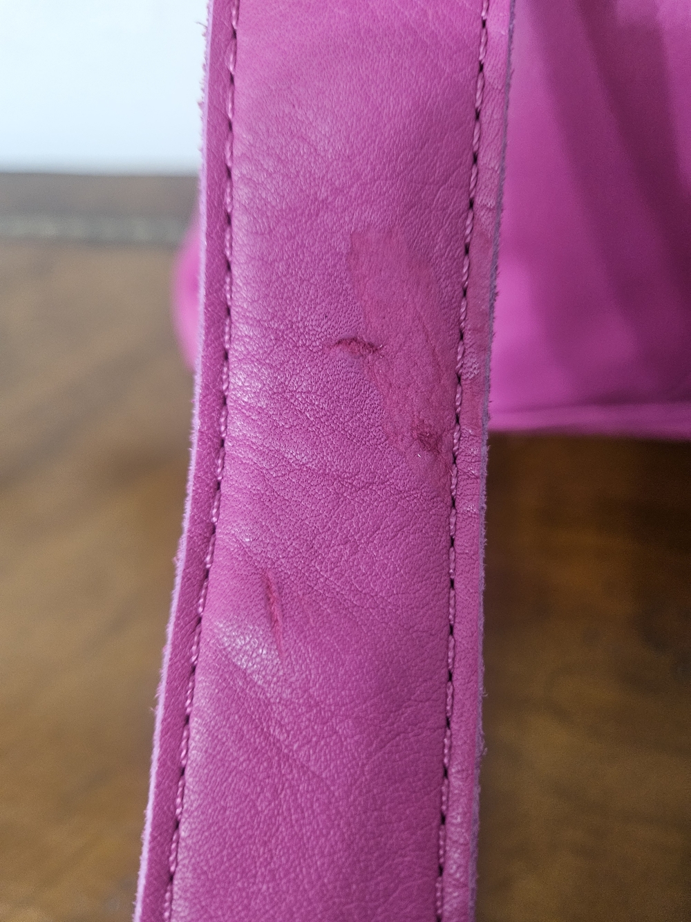 American Leather Co. Pink Leather Cleveland Backpack photo 9
