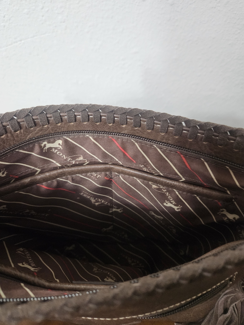 Montana West Brown Tooled Floral Round Crossbody with Tassels photo 5