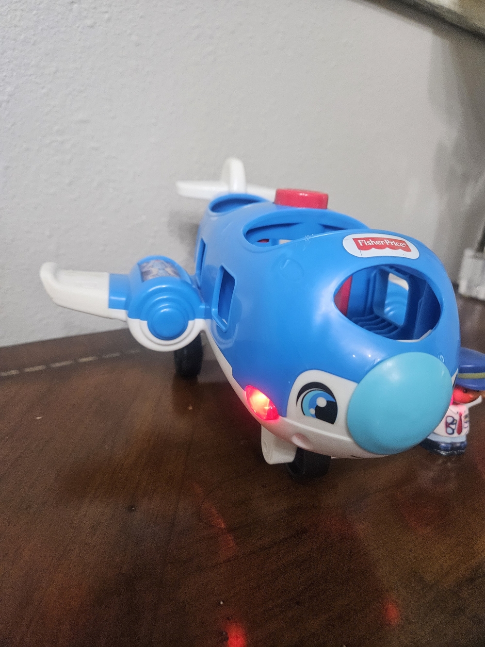 Fisher-Price Blue Kids Toy Airplane with Pilot Figure photo 5