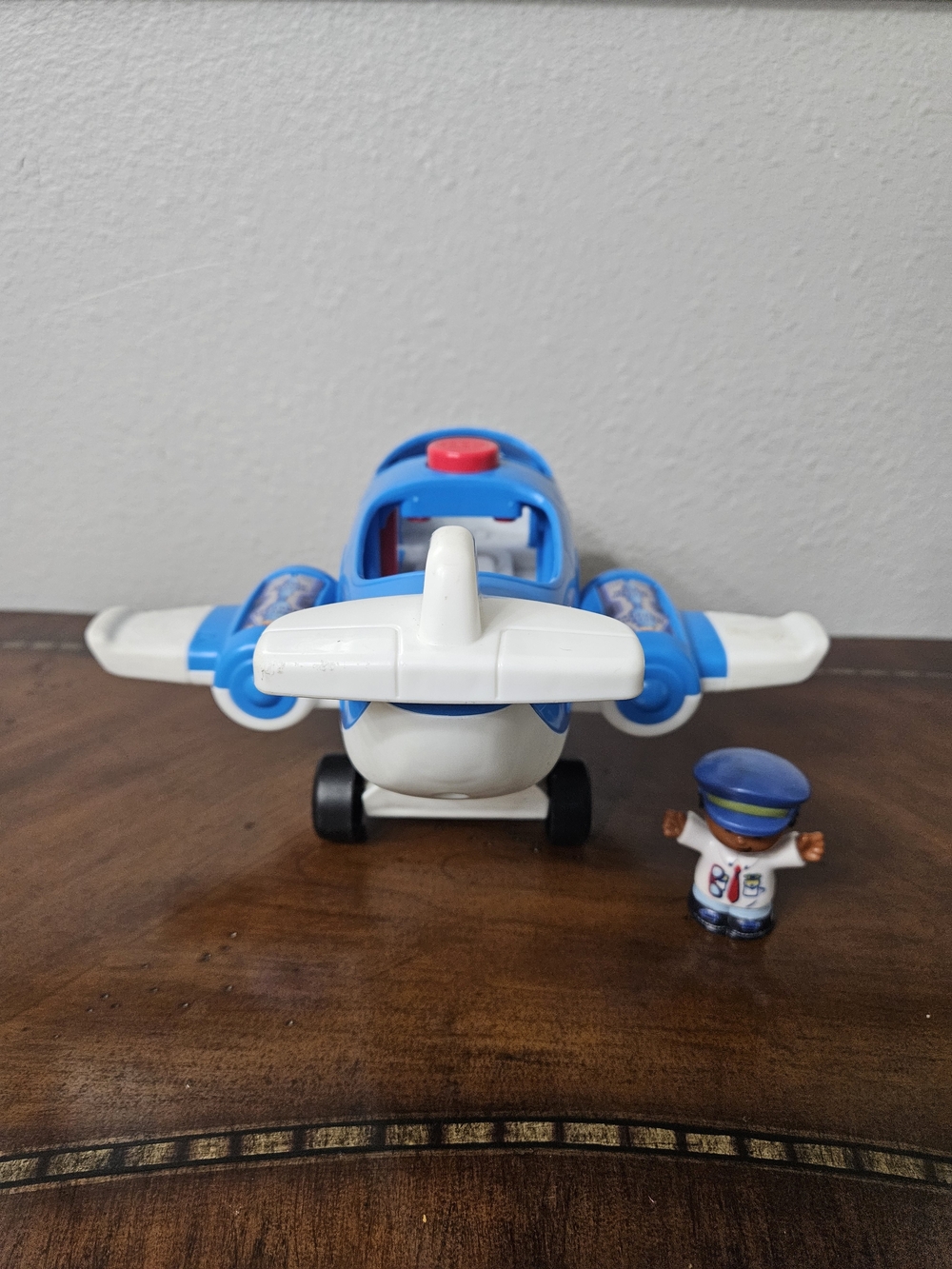 Fisher-Price Blue Kids Toy Airplane with Pilot Figure photo 6