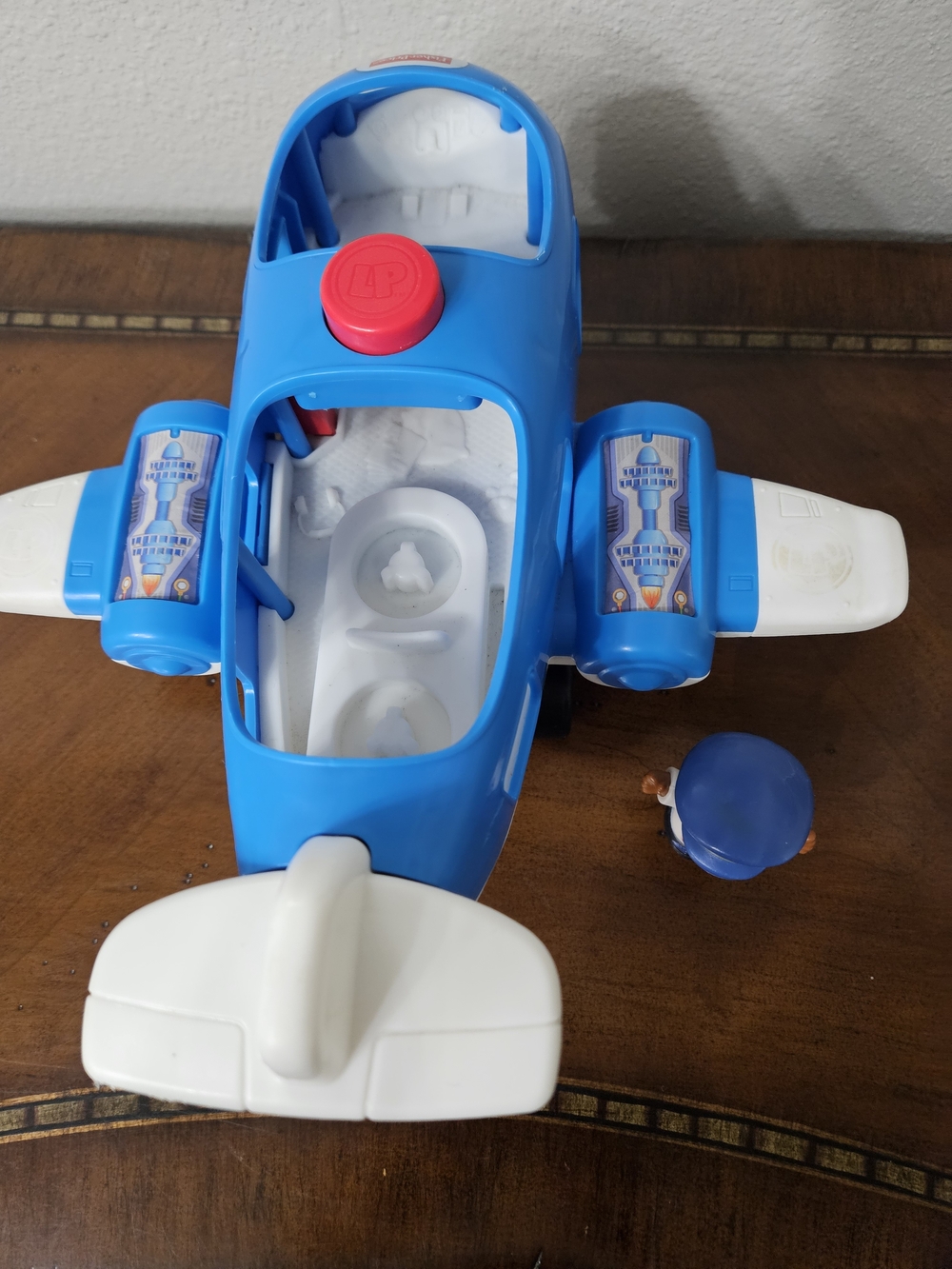 Fisher-Price Blue Kids Toy Airplane with Pilot Figure photo 7