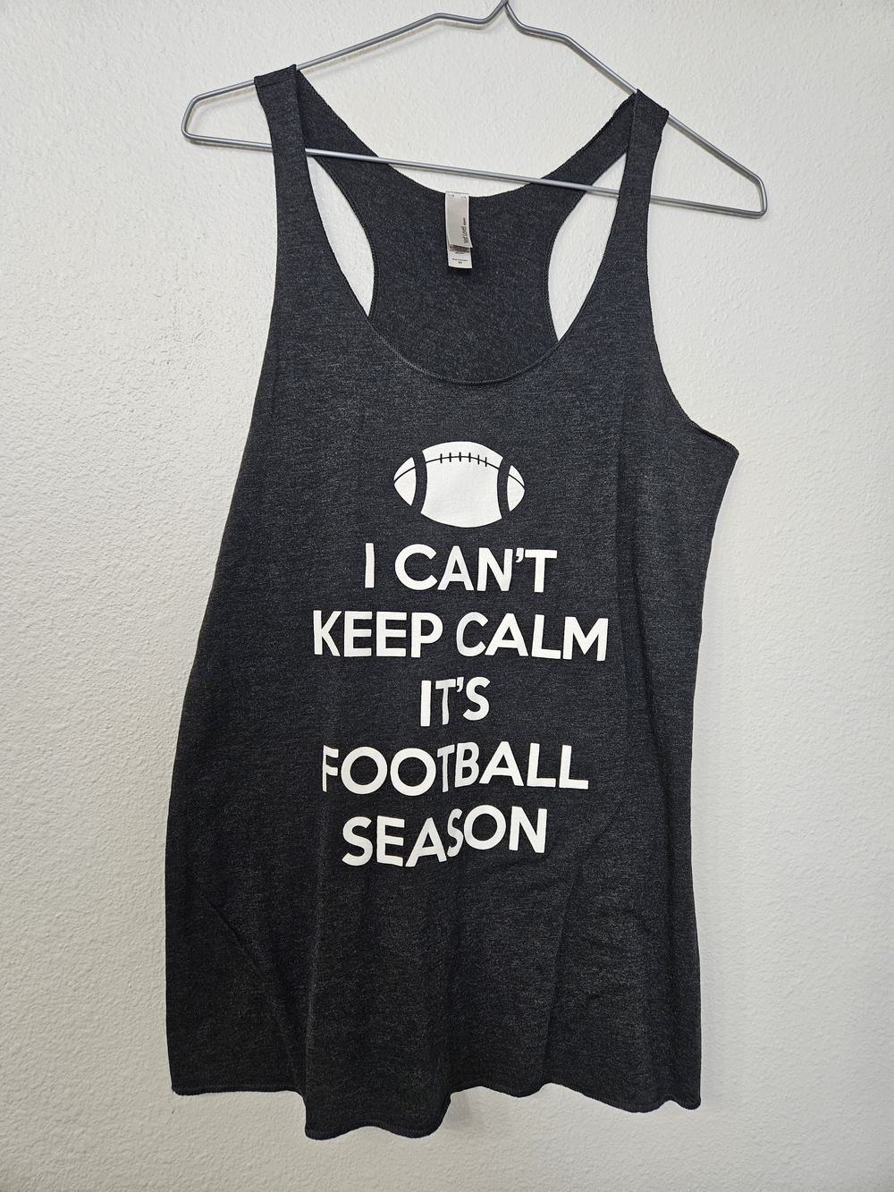I Can't Keep Calm It's Football Season Women's Tank Top - Black