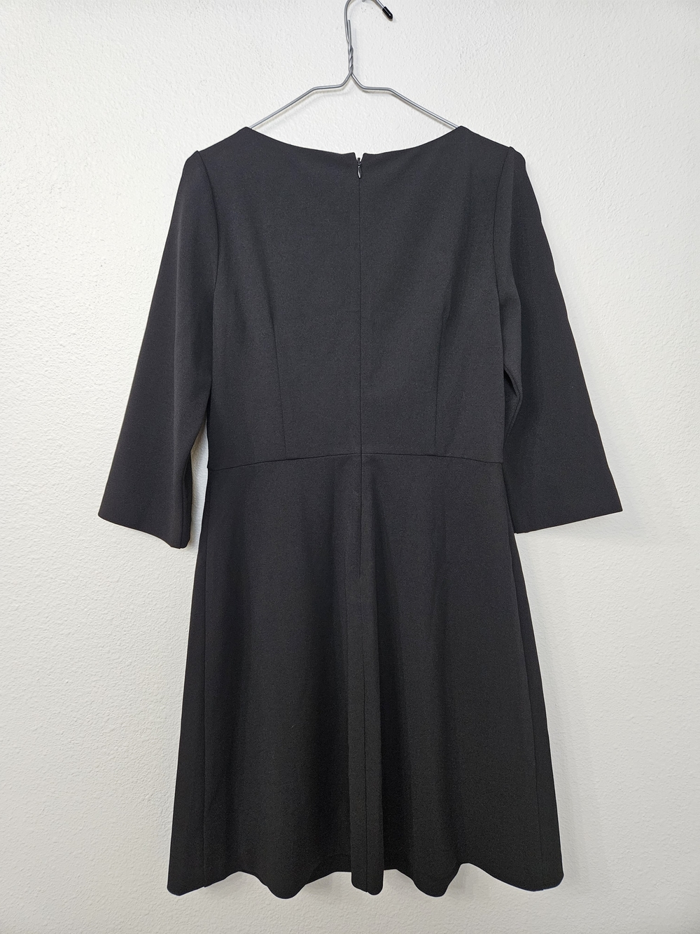 Vince Camuto Black A-Line Dress with Ladder-Slit Sleeves photo 4