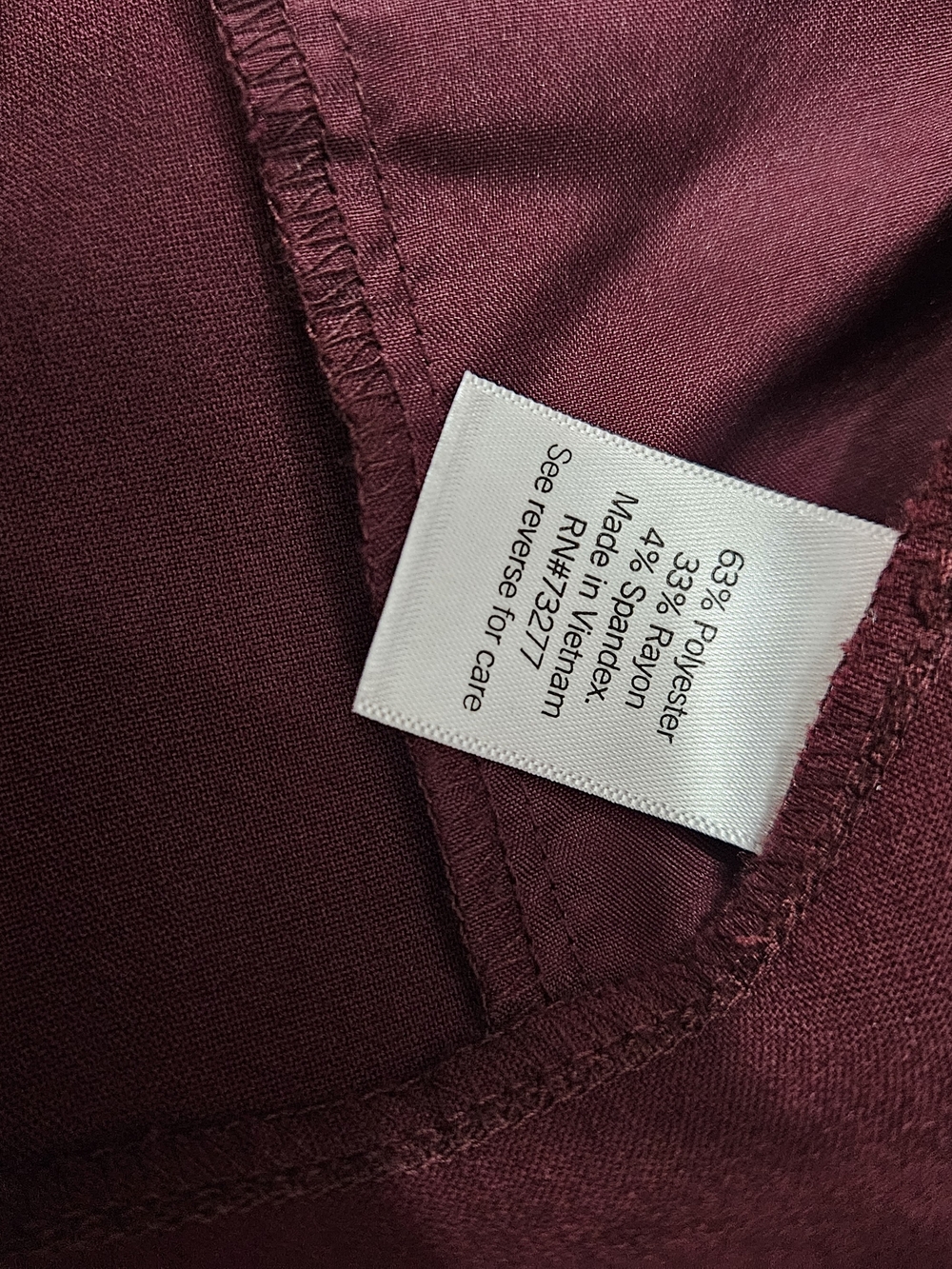Nine West Wine Colored Crop Pants photo 8