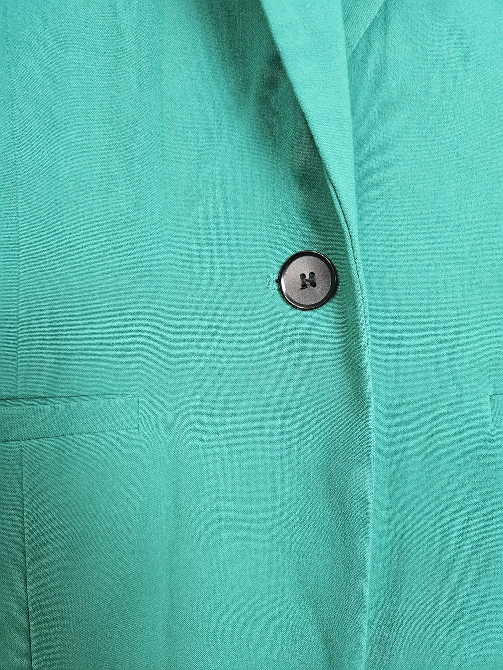 Apt. 9 Women's Green Single-Button Notch Lapel Blazer photo 3