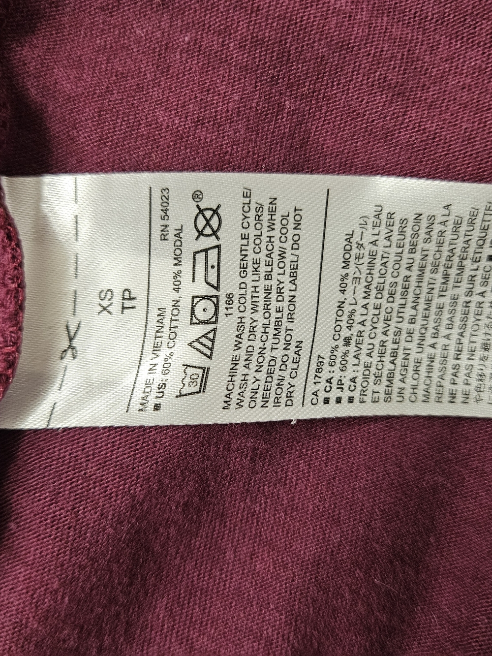 Banana Republic Short-Sleeve Scoop Neck Top in Plum photo 4
