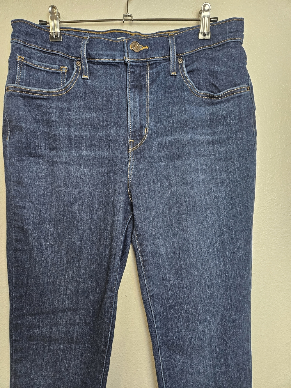 Levi's Women's Dark Indigo Straight Leg Jeans photo 2