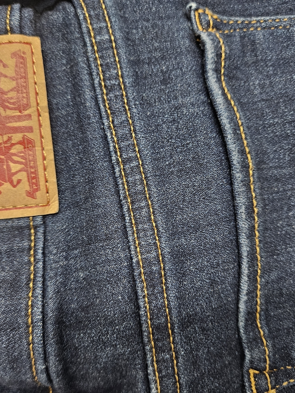 Levi's Women's Dark Indigo Straight Leg Jeans photo 4