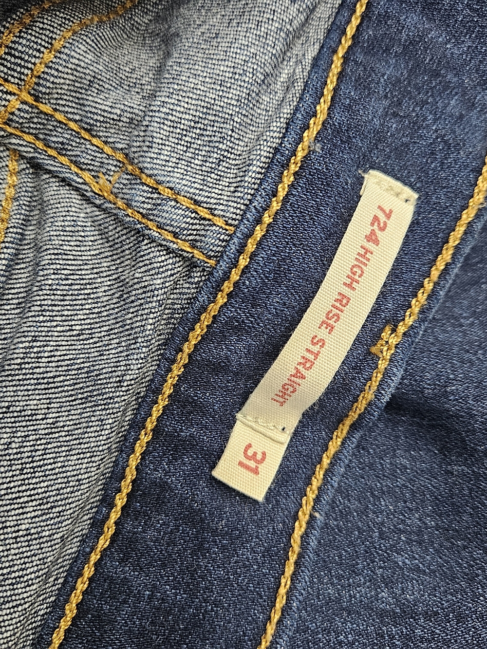 Levi's Women's Dark Indigo Straight Leg Jeans photo 6