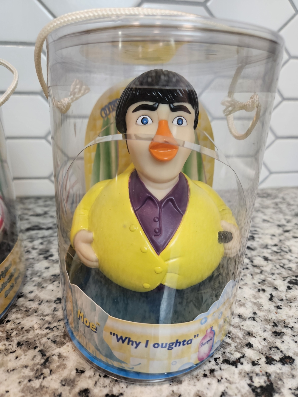 Vintage Y2K Three Stooges Novelty Duck Bath Toys Collection Larry, Curly & Moe photo 6