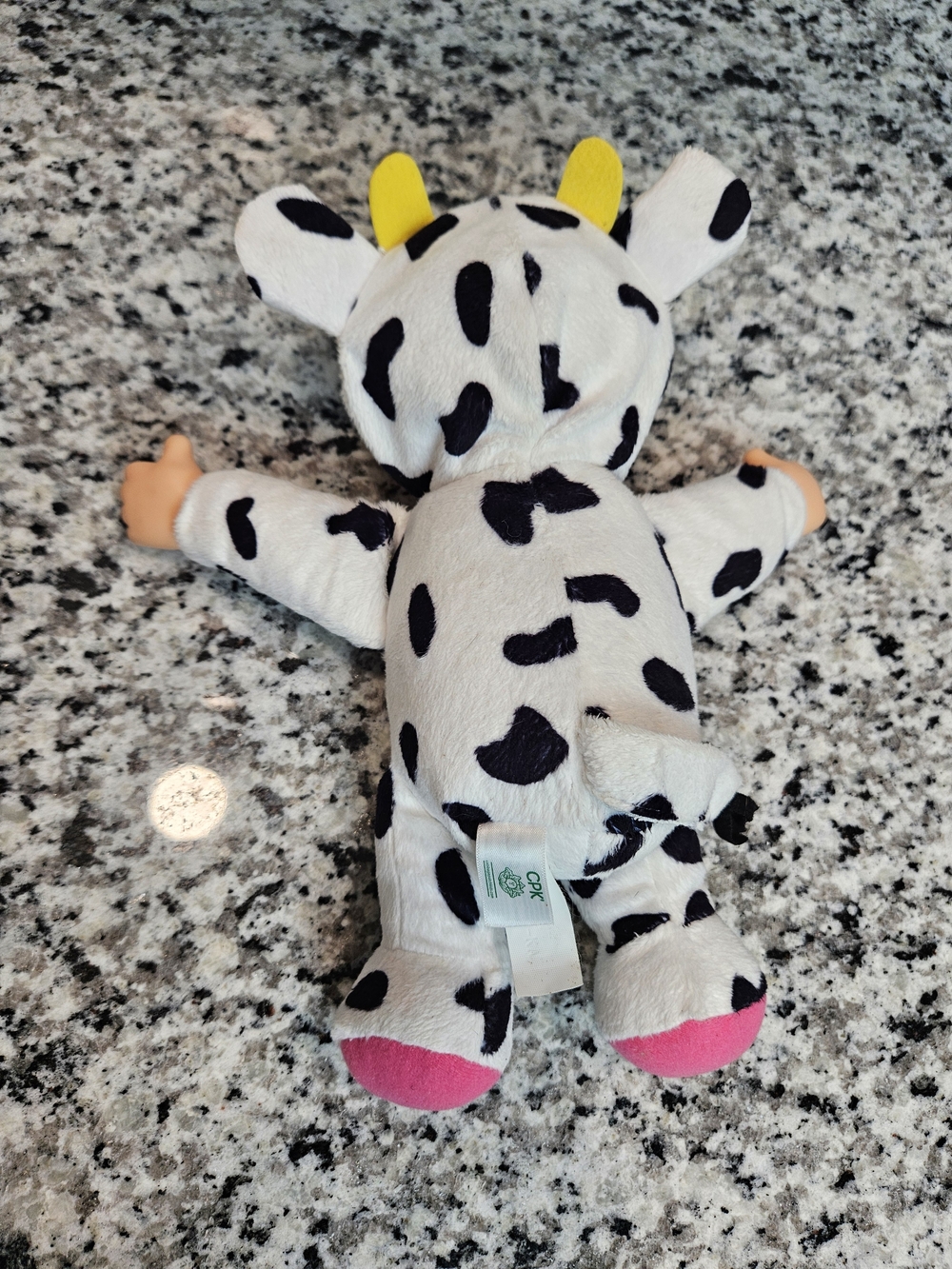 Cabbage Patch Plush Baby Doll in Pink Cow Costume - Soft Cuddly Toy photo 2