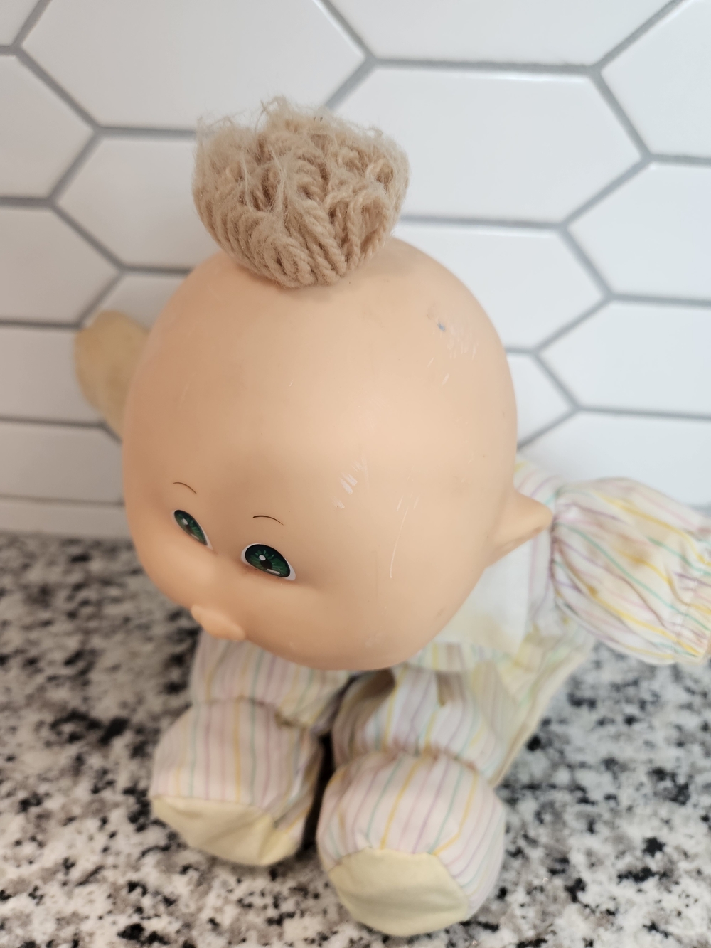 Hasbro Cabbage Patch Baby Doll in Pastel Pink, Yellow & Green Outfit photo 7
