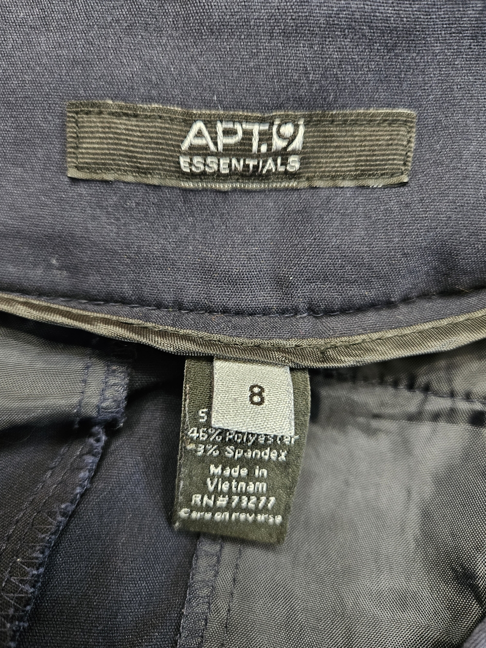 Apt. 9 Navy Blue Women's Capri Crop Dress Pants Size 8 photo 8