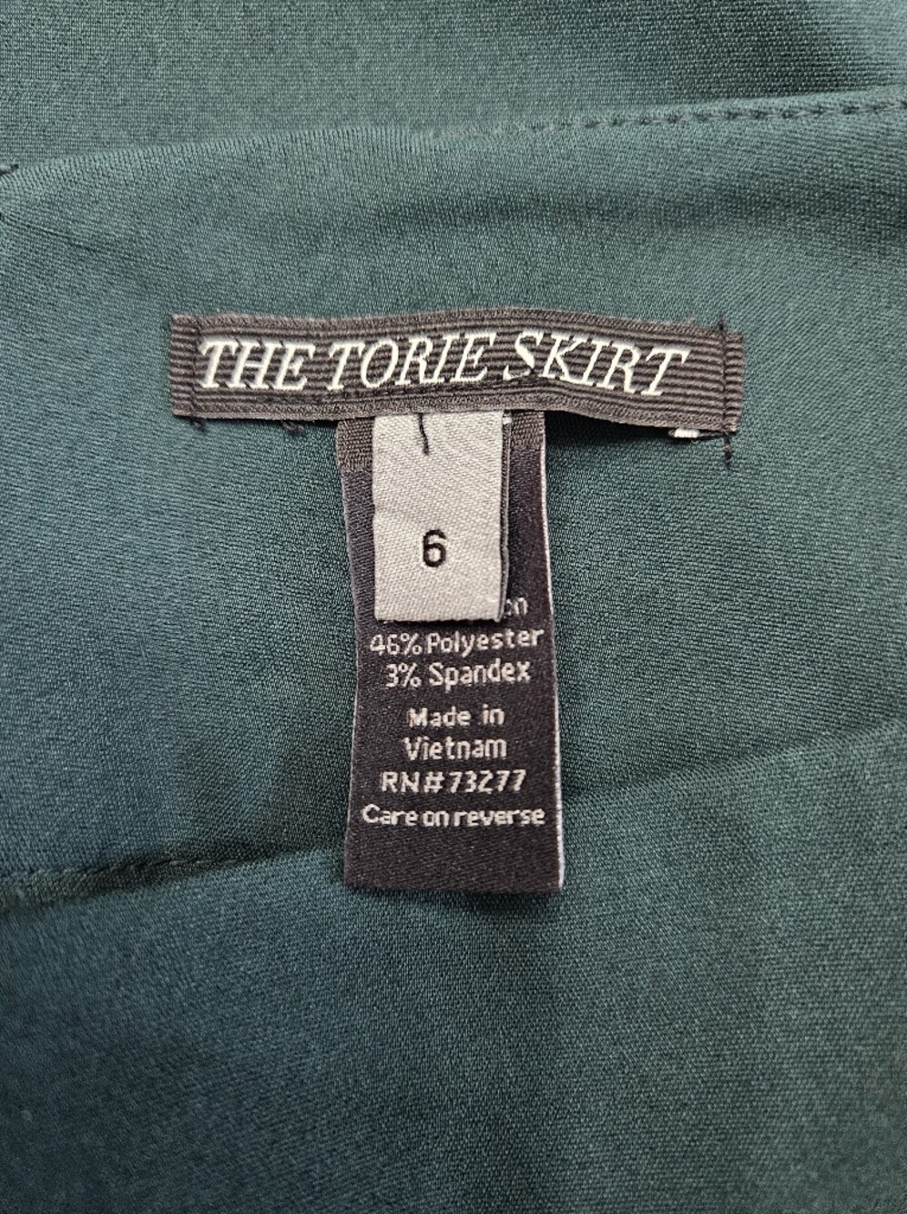 The Torie Emerald Green Knee Length Pencil Skirt Size 6 photo 5