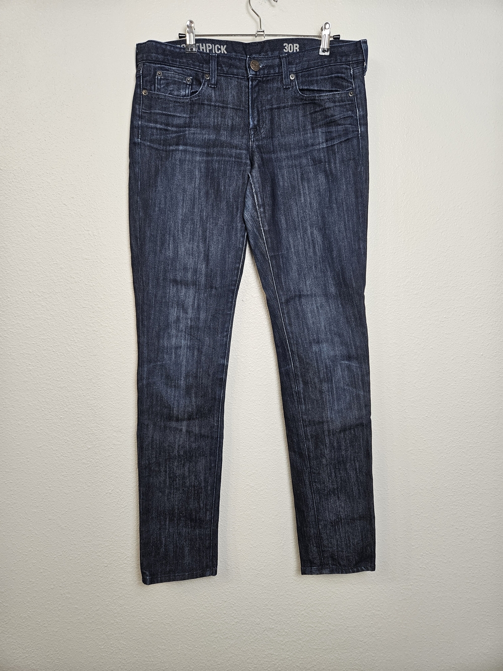 J. Crew Toothpick Dark Wash Denim Skinny Jeans Women's Low Mid Rise Size 30 R