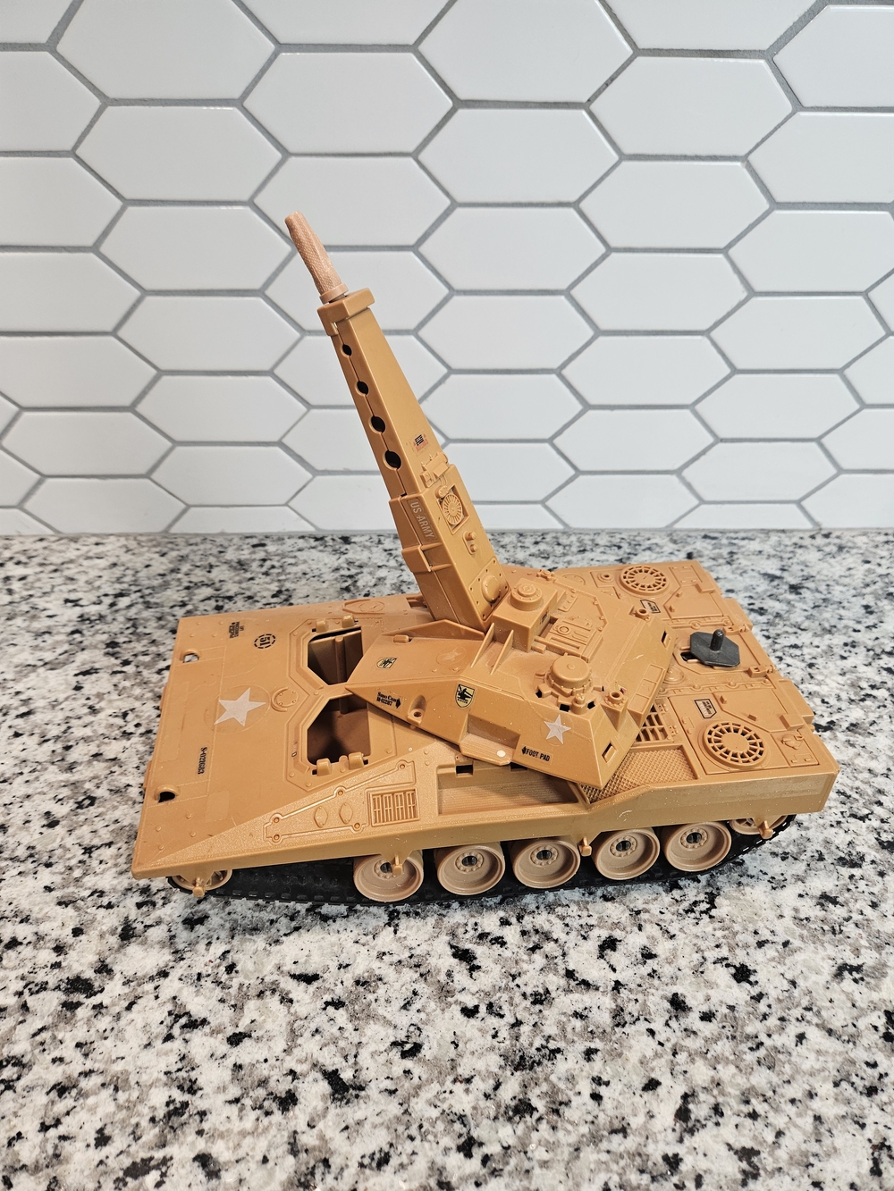 1985 GI Joe Mauler MBT Tank Hasbro Vintage Desert Tank Body Replacement Parts