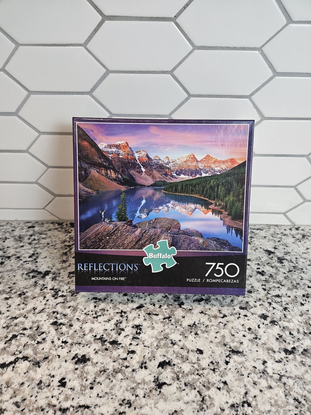 Buffalo Reflections 'Mountains on Fire' 750-Piece Puzzle
