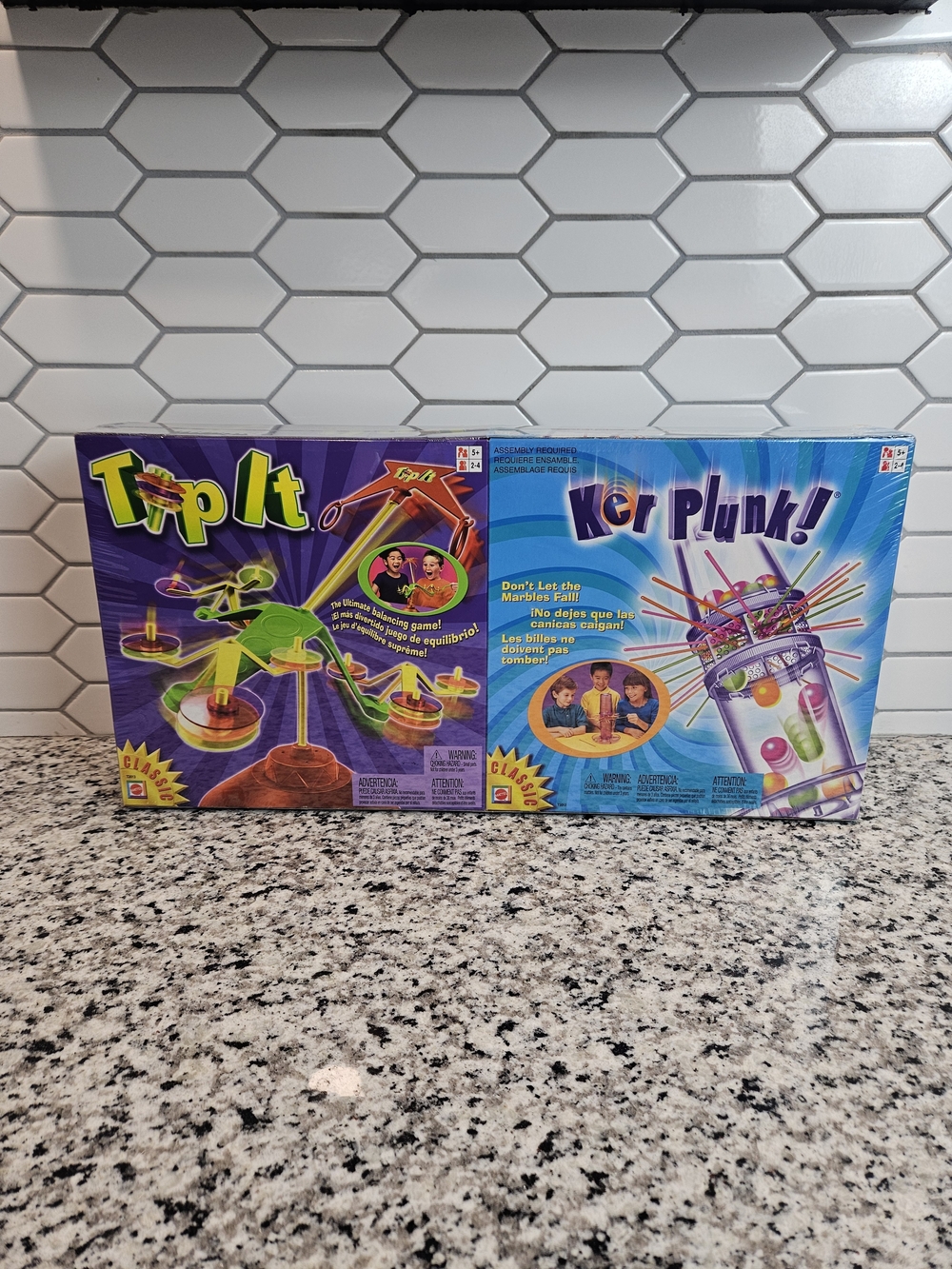 Tip It & Ker Plunk! Kids Games Set