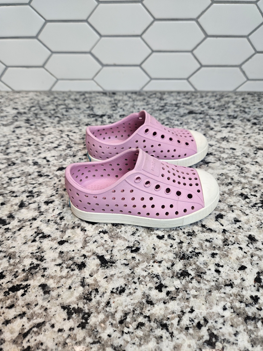 Native Jefferson Slip-On Kids Shoes - Pink c7 photo 4