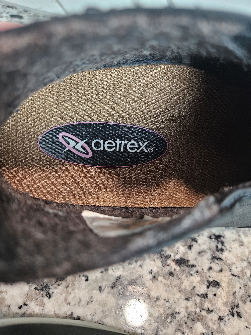 Aetrex Black Chelsea-Style Slip-On Ankle Booties Size 8.5 Orthotic Comfy photo 6